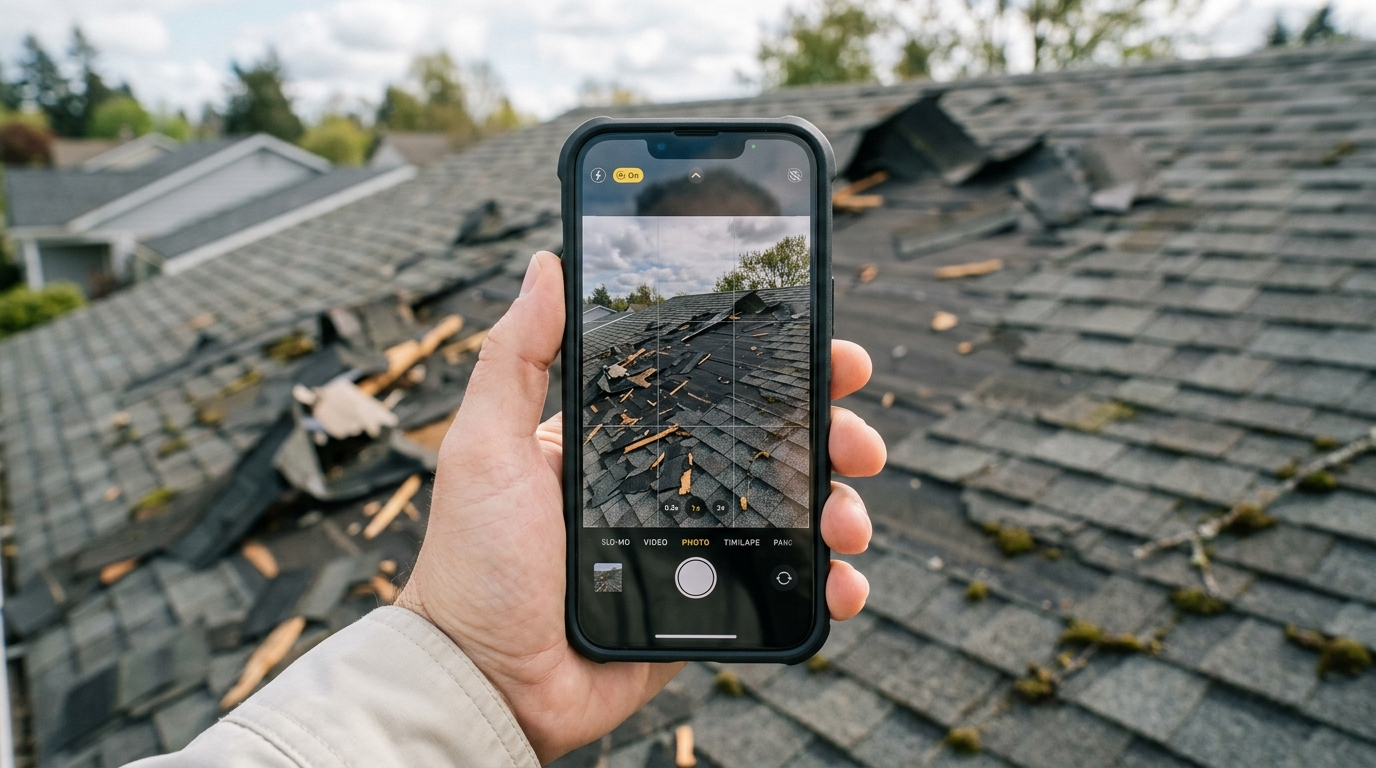 How to Photograph Roof Damage for Insurance Claims (2026 Guide)
